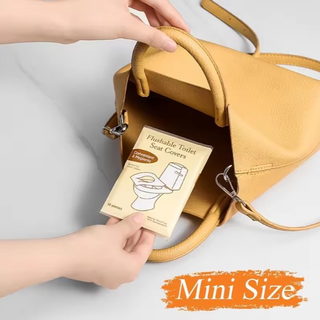 portable toilet hygiene product in handbag for daily use